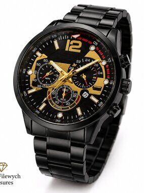 WA-09A--Luxury Men's Business Quartz Watch